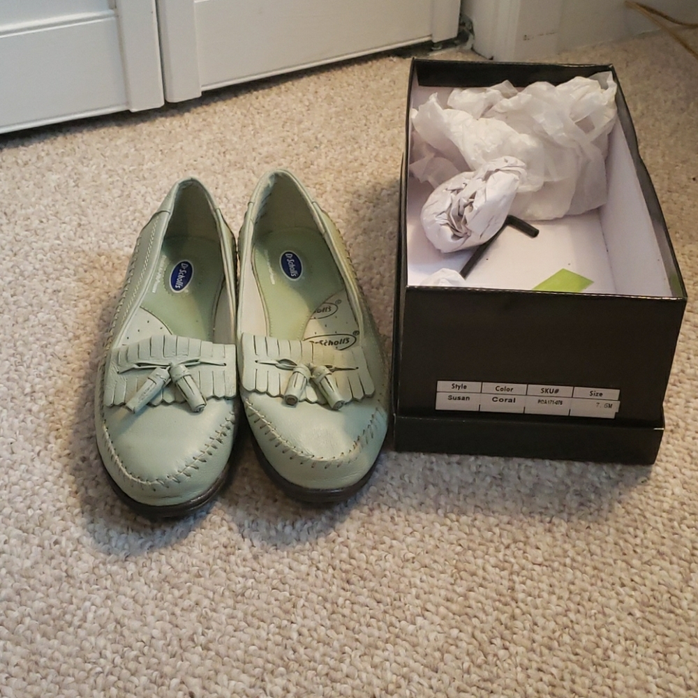 Dr. Scholl's Mint Green Loafers